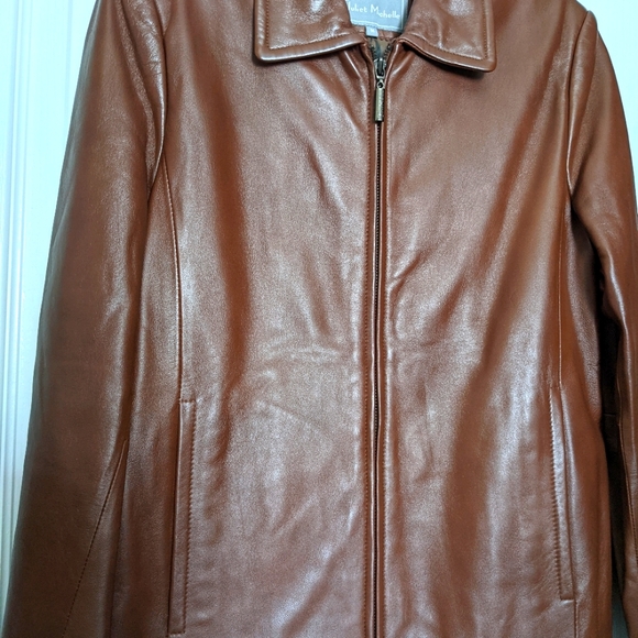 🤎Women's Milk Chocolate Brown Leather Jacket🤎 - Picture 2 of 6